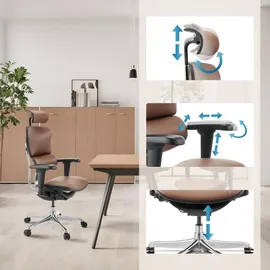 HJH Office Ergohuman Ultra L Gen2 Leder Braun