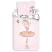Jerry Fabrics Bettbezug für Kinder, Ballerina 140 x 200