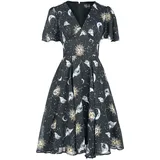 Hell Bunny Solaris Kleid Midi Schwarz XL