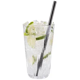 APS Trinkhalme Edelstahl, schwarz