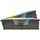 Corsair Vengeance RGB DDR5 16GB (2x8GB) Bis zu 5600MHz CL40-40-40-77 1.25V AMD Expo Intel XMP 3.0 Desktop-Arbeitsspeicher - Grau