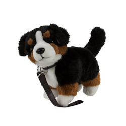 Teddys Rothenburg Kuscheltier (Hund Berner Sennenhund stehend 23 cm, Plüschtier, Stofftier, Stoffhunde mit Leine, Berner Sennenhunde, Plüschhund)