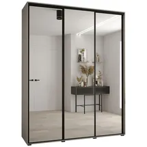 möbel kryspol Schwebetürenschrank Dakota 190 x 235,2 x 45 cm Schwarz