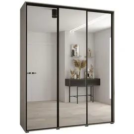 möbel kryspol Schwebetürenschrank Dakota 190 x 235,2 x 45 cm Schwarz