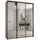 möbel kryspol Schwebetürenschrank Dakota 190 x 235,2 x 45 cm Schwarz