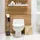 Relaxdays WC-Garnitur Schwarz mit Ablage (10024628)