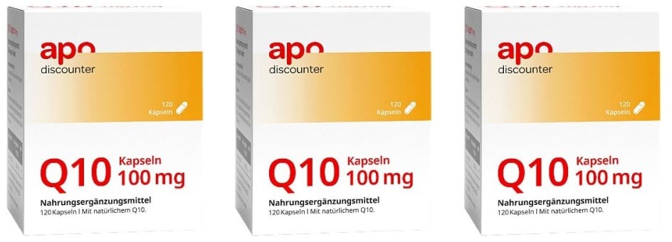 Q10 Kapseln 100 mg mit Coenzym Q10 von apodiscounter