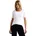 Basic T-Shirt mit Rundhals in Unifarbe White XXL
