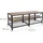 Relaxdays TV-Lowboard 140 x 52 x 39 cm Braun/Schwarz Holz/Kunststoff/Metall