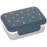 Lässig Kinder Brotdose Edelstahl Lunchbox Happy Prints midnight blue