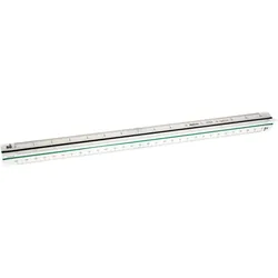 Aristo Dreikantmaßstab Maschinenbau Kunststoff 30cm weiß Packung mit 10 Stück