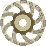 DIEWE WHEELS Diamant Trockenschleifteller New Fan Cup Gold 125 x 22 x 22,23 mm