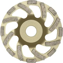 DIEWE WHEELS Diamant Trockenschleifteller New Fan Cup Gold 125 x 22 x 22,23 mm