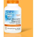 Doctor's Best Doctor's Best, High Absorption Magnesium, 100% chelatiert 240 Veg. Tabletten