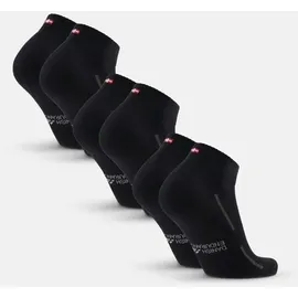Danish Endurance Basicsocken Cotton Quarter 6er Pack Schwarz 39-42