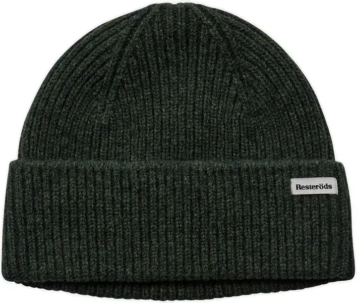 Resteröds Wollstrickmütze - Grün Einheitsgröße