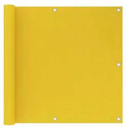 vidaXL Balkon-Sichtschutz Gelb 90x300 cm HDPE