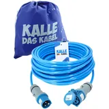 CEE-Verlängerung 230V H07BQ-F 3G 2,5 mm2 Vollpur-Premium-Leitung von KALLE DAS KABEL für Industrie BAU Boot Womo Camping 30 Meter