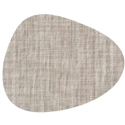 Exner 6er Set Platzset oval 40 x 33 x  0,2 cm : sand Kunst-Leder