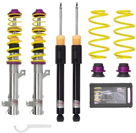 KW Gewindefahrwerk V1 Variante 1 INOX für Audi Q2 GA 09/16- VW T-Roc A1 17-