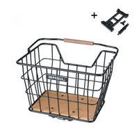 Basil Nordland Fahrradkorb Schwarz/Natur Braun