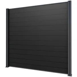 Gutta Sichtschutzelement 194 x 186 cm grau WPC