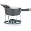 16564 Käsefondue-Set, 10-teilig, Keramisch beschichtet, Aluguss, Induktionsgeeignet, 1 L, Lancy, grau