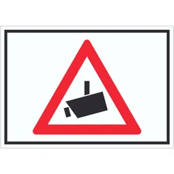 HB-Druck Achtung Videoüberwachung Kameraüberwachung Symbol Aufkleber A8 (52x74mm)