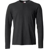 Clique Basic Langarmshirt schwarz L