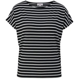 s.Oliver T-Shirt mit Streifenmuster, Black, XS