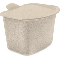 Biomülleimer KOZIOL "BIBO", beige (sand), Mülleimer, spülmaschinengeeignet, melaminfrei, CO2 neutrale Produktion