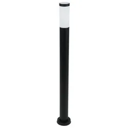Edelstahl Standleuchte 105cm LARISA E27 230V IP44 schwarz