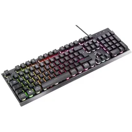 Renkforce RF-GMK-250 USB Gaming-Tastatur Deutsch, QWERTZ Schwarz Beleuchtet