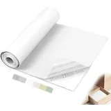 Mbsomnus Filz Selbstklebend 1 MMX 230 cmx20 cm Klebefilz Selbstklebend Filzstoff Weiß Nadelfilz Meterware Filzmatte für Camper Dachhimmel Stoff Wandverkleidung Möbel Schubladenmatte DIY
