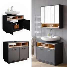 Vicco Waschbeckenunterschrank Beatrice 80 x 64 cm Anthrazit