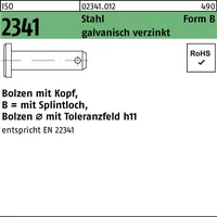 Industrial Quality Supplies ISO 2341 Bolzen mit Kopf Stahl