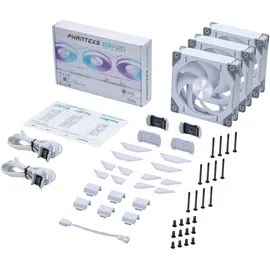 PHANTEKS D30 PWM Regular Airflow D-RGB weiß, 120mm, 3er-Pack (PH-F120D30_DRGB_PWM_WT01_3P)
