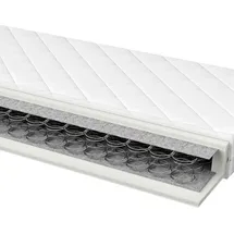 SLEEPTEX Boxxx Federkernmatratze, Weiß, Textil, H2, rechteckig, 120x200 cm, Oeko-Tex® Standard 100, Bezug abnehmbar/waschbar, alternative Größen erhältlich, Schlafzimmer