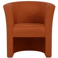 Cocktailsessel - orange - 76 cm hoch Clubsessel Loungesessel Sessel