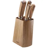 KUPPELS WOOD Messerblock 5-teilig
