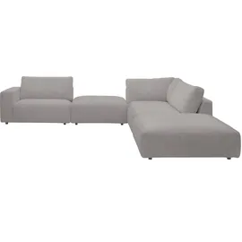 Musterring Ecksofa »LUCIA L-Form«, in vielen Qualitäten und 4 verschieden Nähten silberfarben