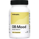 mindsupply MOOD Anti-Stress Kapseln | L-Tryptophan, Rosenwurz, B12, Q10 | 90 Stk
