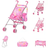 Chipolino Trixy Puppenbuggy rosa