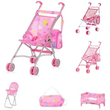 Chipolino Trixy Puppenbuggy rosa