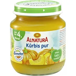 Alnatura Bio Kürbis pur, nach dem 4. Monat 125G