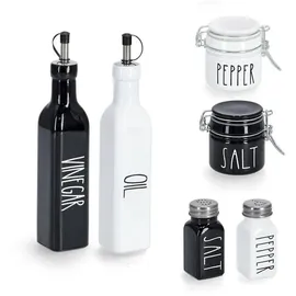 Zeller Ölflasche 5 x 24,5 x 5 cm Weiß