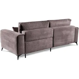 werk2 Ecksofa »Scandic L-Form«, Moderne Eckcouch in Cord, Sofa mit Schlaffunktion & Bettkasten