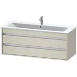 Duravit Waschtischunterschrank 2 Auszüge 120 x 48 x 47,5 cm Taupe Matt