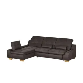 Lounge Collection Eckcouch Mikrofaser 2-Sitzer Grau