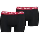 Levi's LEVIS Boxershorts rot / schwarz / weiß L 2er Pack